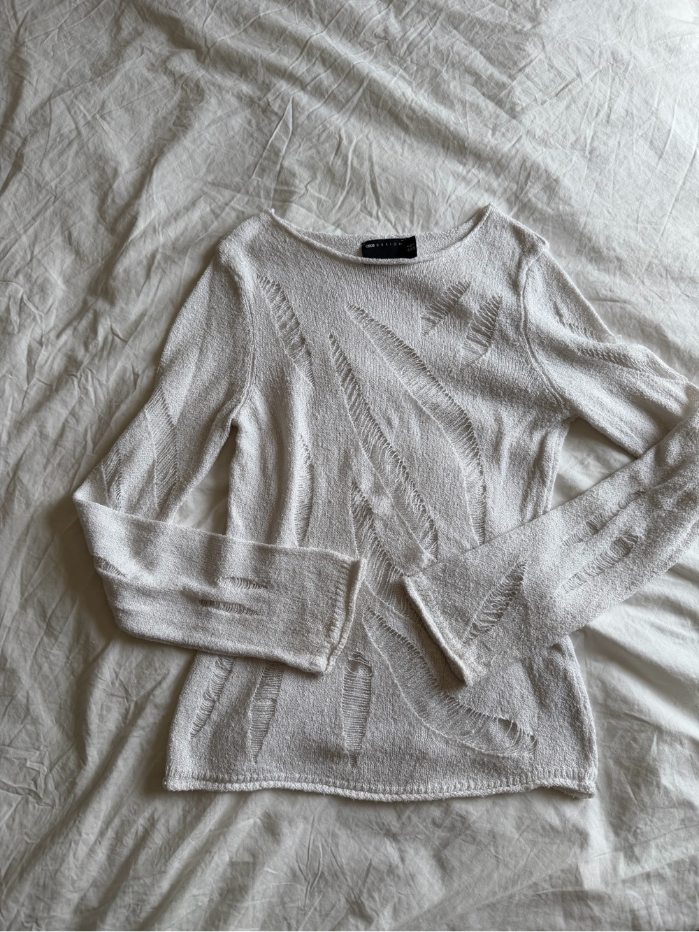Asos baggy shirt white